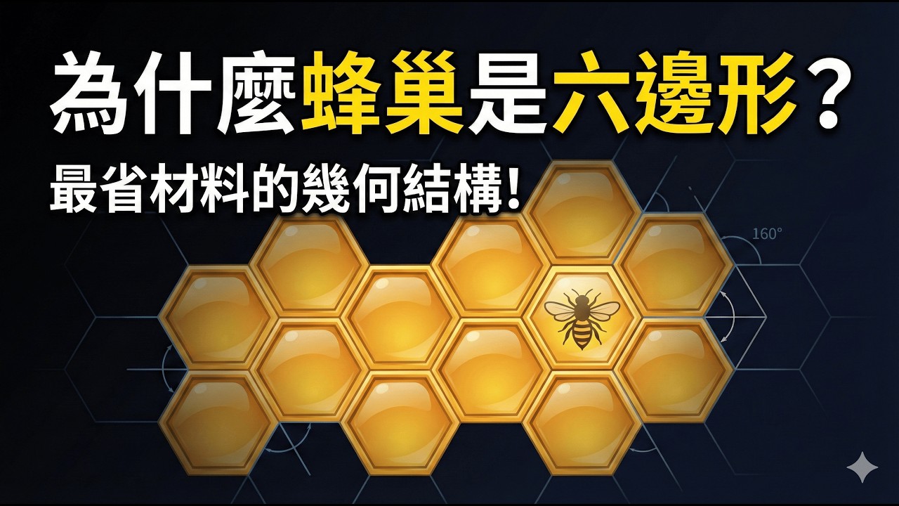 蜂巢為什麼是六邊形的?