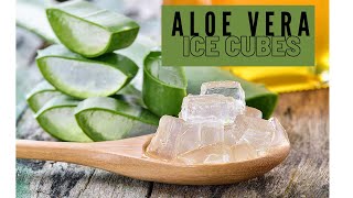 How To Make Aloe Vera Ice Cubes! Preserve Aloe Vera Fast! #HomemadeAloeVera