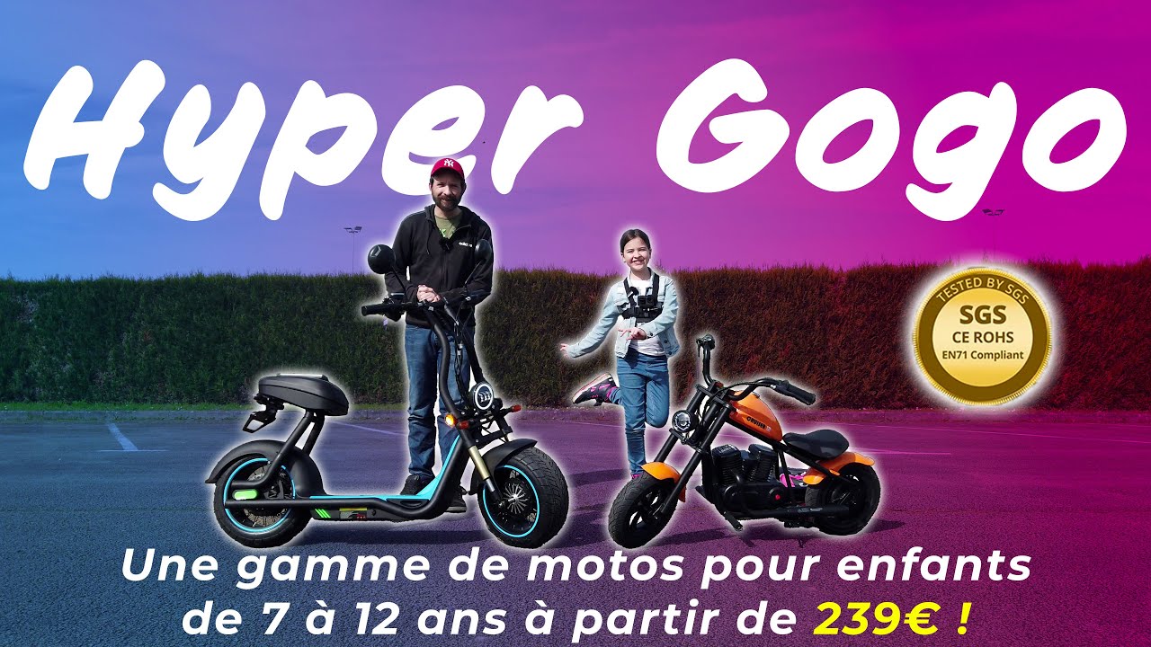 Scooter Électrique Enfant 12 V en Métal Noir