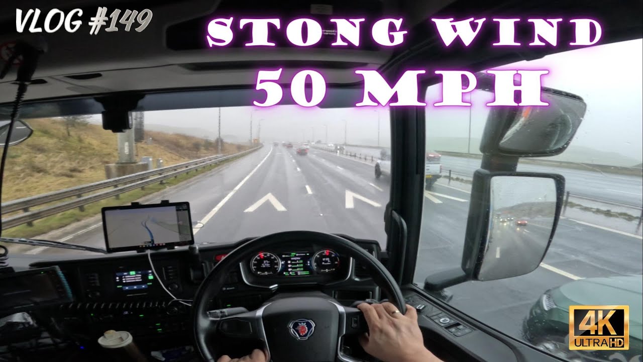 50 MPH IT WAS ROCKING LIKE A SHIP AT SEA!!! TRUCK DRIVER UK 148