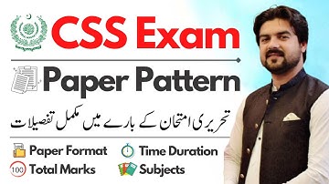 CSS Exam Paper Pattern & Paper Format - CSS Written Exam - Passing Criteria & Total Marks | Smadent