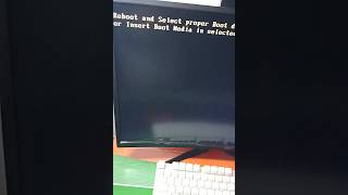 Reboot And Select Proper Boot Device And Press A Key ?