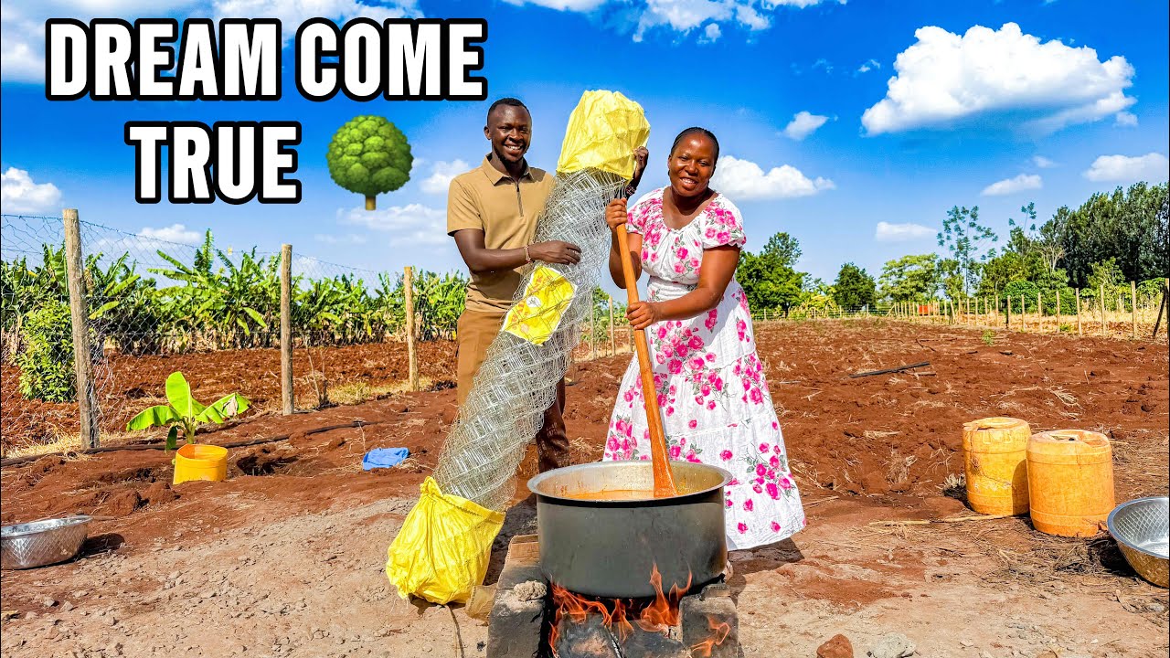 This Is Bigger Than We Imagined🌳 Day 2 Fencing Our Fruit Orchard 🌳 + Farm-to-Table Beef Biryani 🍛
