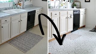 The BEST Peel-and-Stick Vinyl Floor Tile & Decals - The Crazy Craft Lady