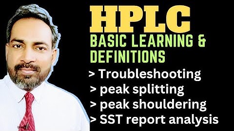 operating an hplc | basic learning | high performance liquid chromatography