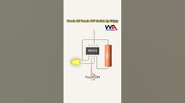 Touch On Touch Off Switch Using NE555 #electronics #electronicproject