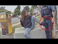 Arrest Goes Wrong When Woman Fights Back! #bodycamera