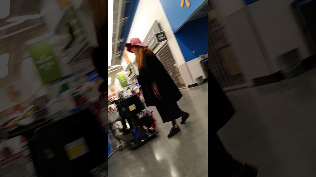Crazy lady in walmart YouTube