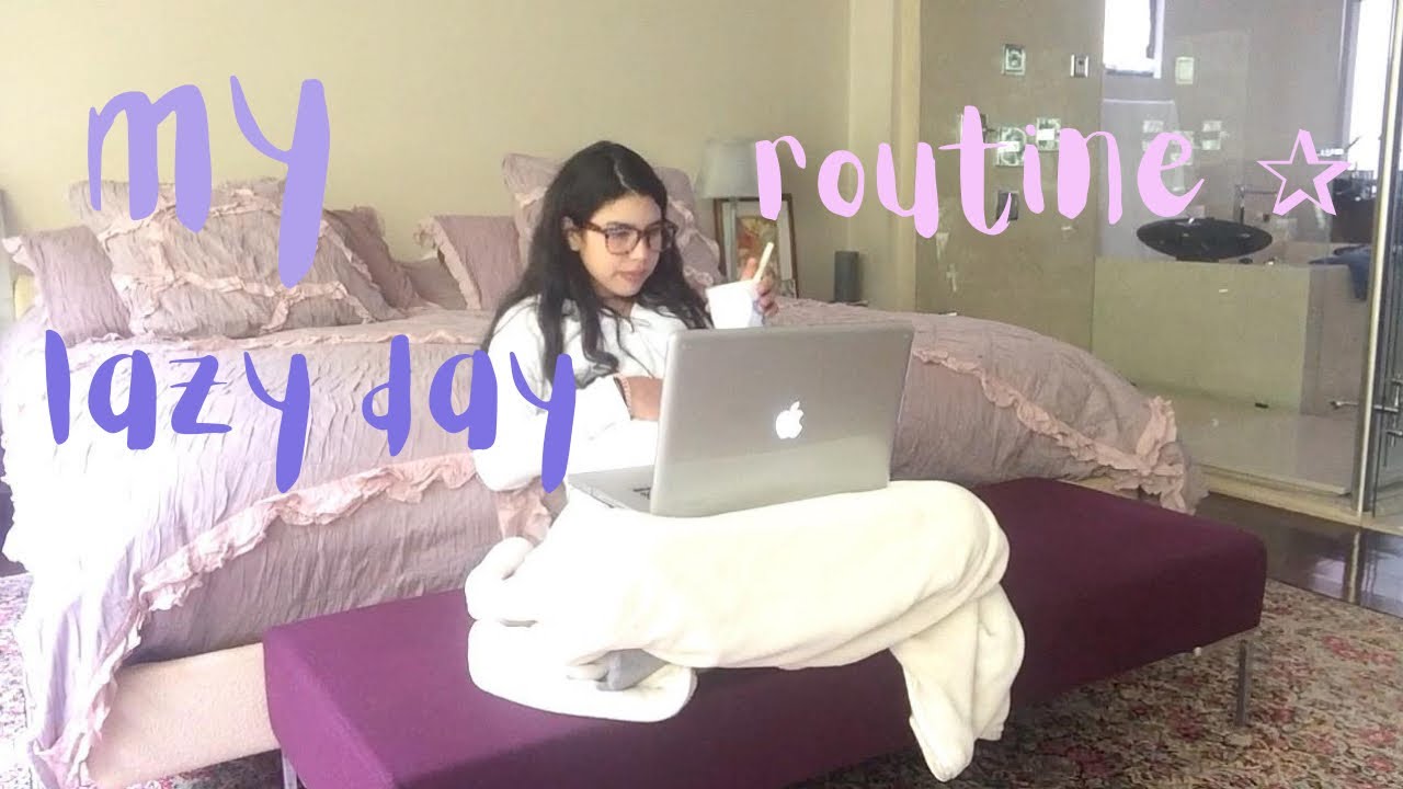 my *lazy* day routine! - YouTube
