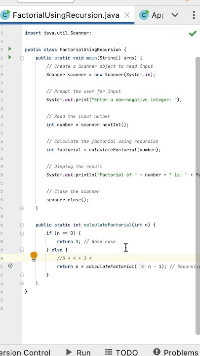 Java Program to Find the Factorial of a Number using Recursion #java # ...
