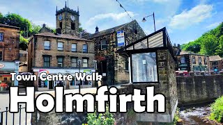Holmfirth, West Yorkshire【4K】| Town Centre Walk 2021