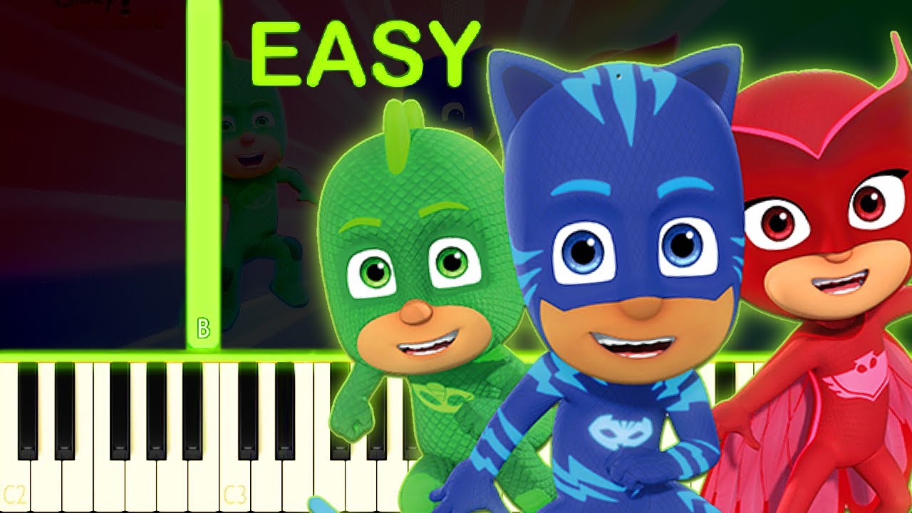 Cover PJ MASKS THEME - EASY Piano Tutorial