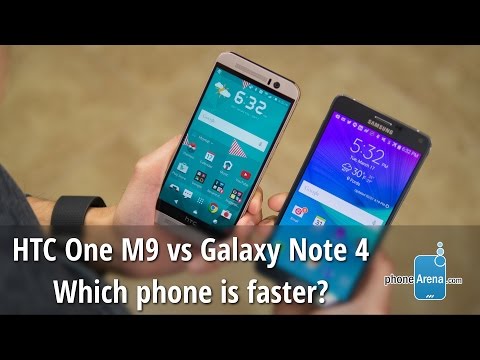 HTC One M9 vs Samsung Galaxy Note 4: which phone is faster?