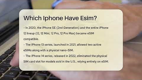 Which Iphone Have Esim? - Talking Tech Trends