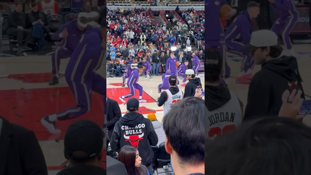 Lakers with the new pre game routine