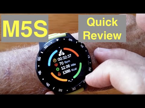 Bakeey M5S GPS, SIM/Bluetooth Calls, Blood Pressure, IP67 Waterproof Smartwatch: Quick Overview