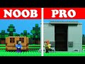 Lego Minecraft NOOB vs PRO - VAULT Build Challenge - Animation