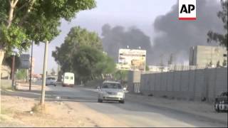 Oil depot blaze continues to burn out of control in Libyan capital
