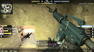 CS:GO 1v5 clutch ace on de_mirage