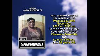 Daphne Deterville ~ Medium Obituary