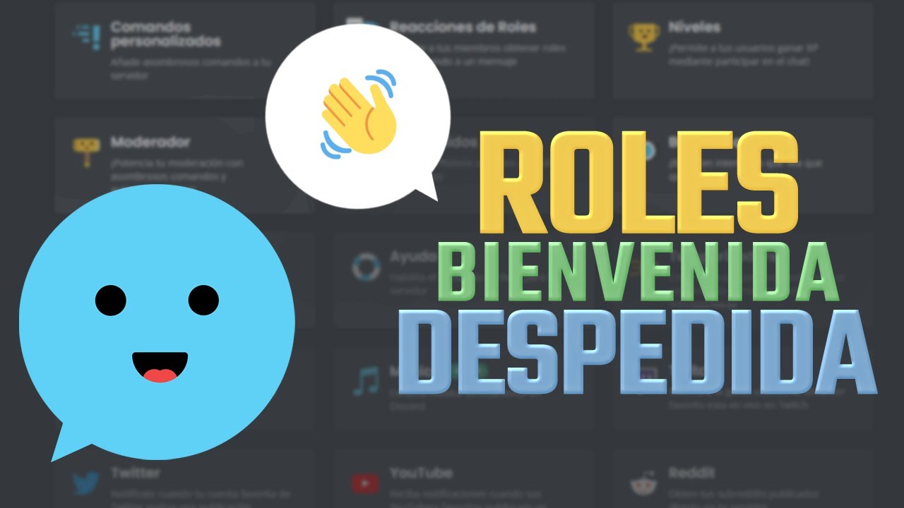 Bienvenida, roles automáticos y despedida | Tutorial y Guía Mee6 - YouTube