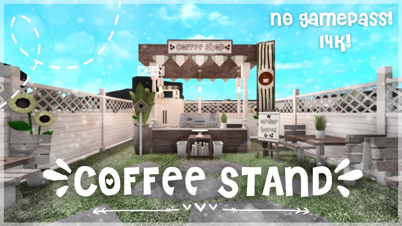Building a COFFEE SHOP in Bloxburg! 