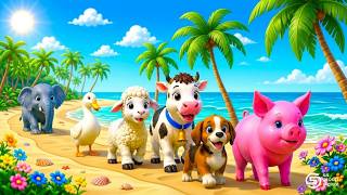 🐅 Rainbow Tiger Leads the Animal March | Fun Animal Adventure & Color Learning Video for Children screenshot 3
