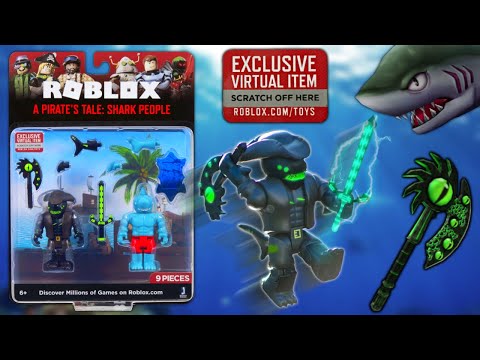 Roblox Shark People Unboxing The Pirate Set Roblox Toys And Collectibles Youtube - roblox game pack pirates tail shark people