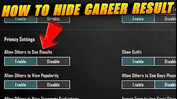 How To Hide Career Results in Bgmi?🤔 || Bgmi Me Career Results Kaise Hide Kare#shorts