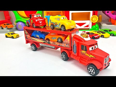 pasar por alto implicar Presa Camión Transportador de Autos para Niños - Cars de Colores - Videos  Infantiles - YouTube