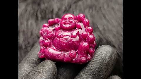 Mặt Phật Di Lặc Ruby Huyết Tự Nhiên #MRB-0922-02