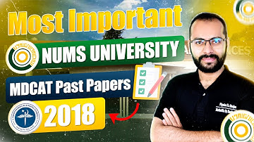 MDCAT Past Papers | NUMS 2018 | Physics Section | ECAT/MDCAT