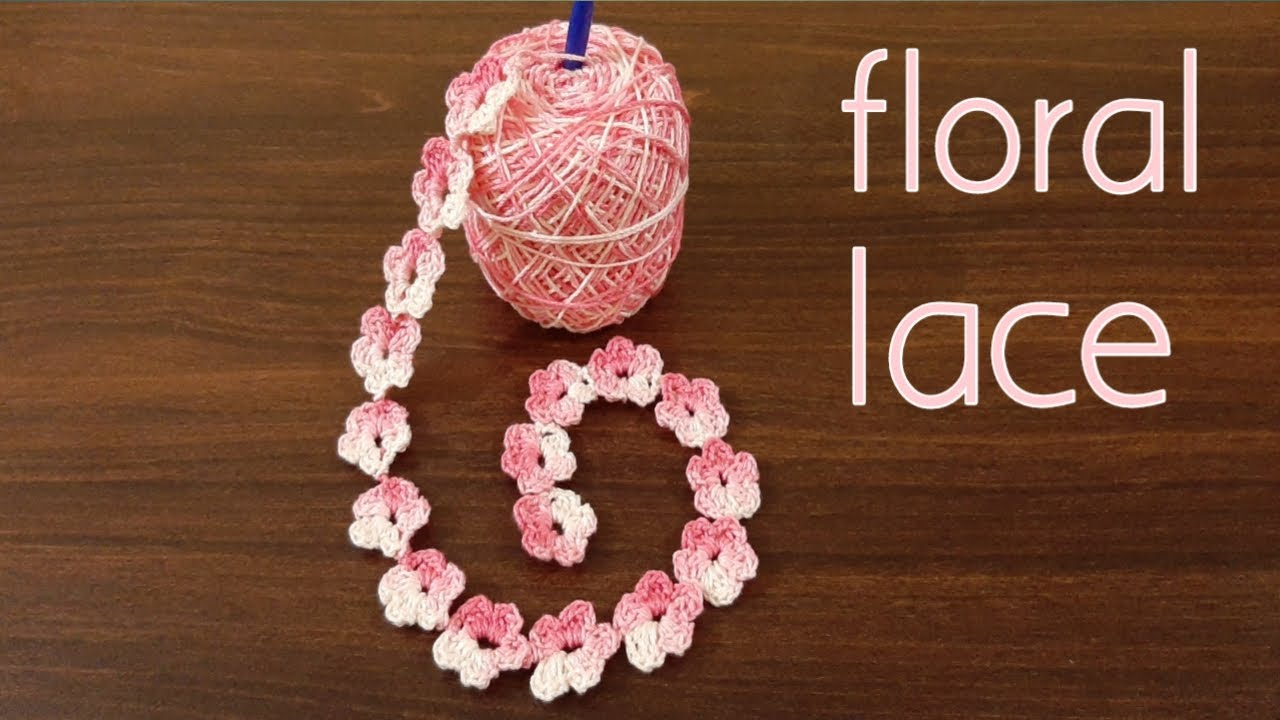 #43 How to crochet floral  lace/tape lace.||हिन्दी ||English subtitles ||