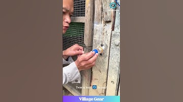 This Bottle Cap Door Lock is GENIUS Level!🤯Low-Budget Security! #diyhacks #funnyinventions #recycle