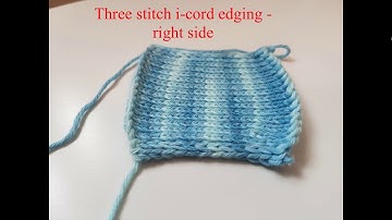 I-cord Edging for Machine Knitting
