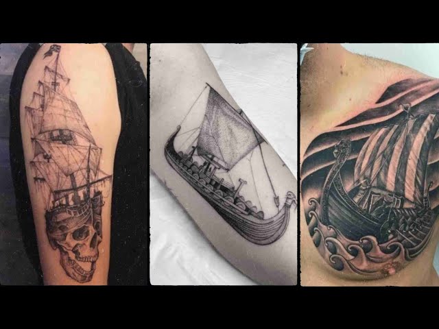 ship tattoo forearm