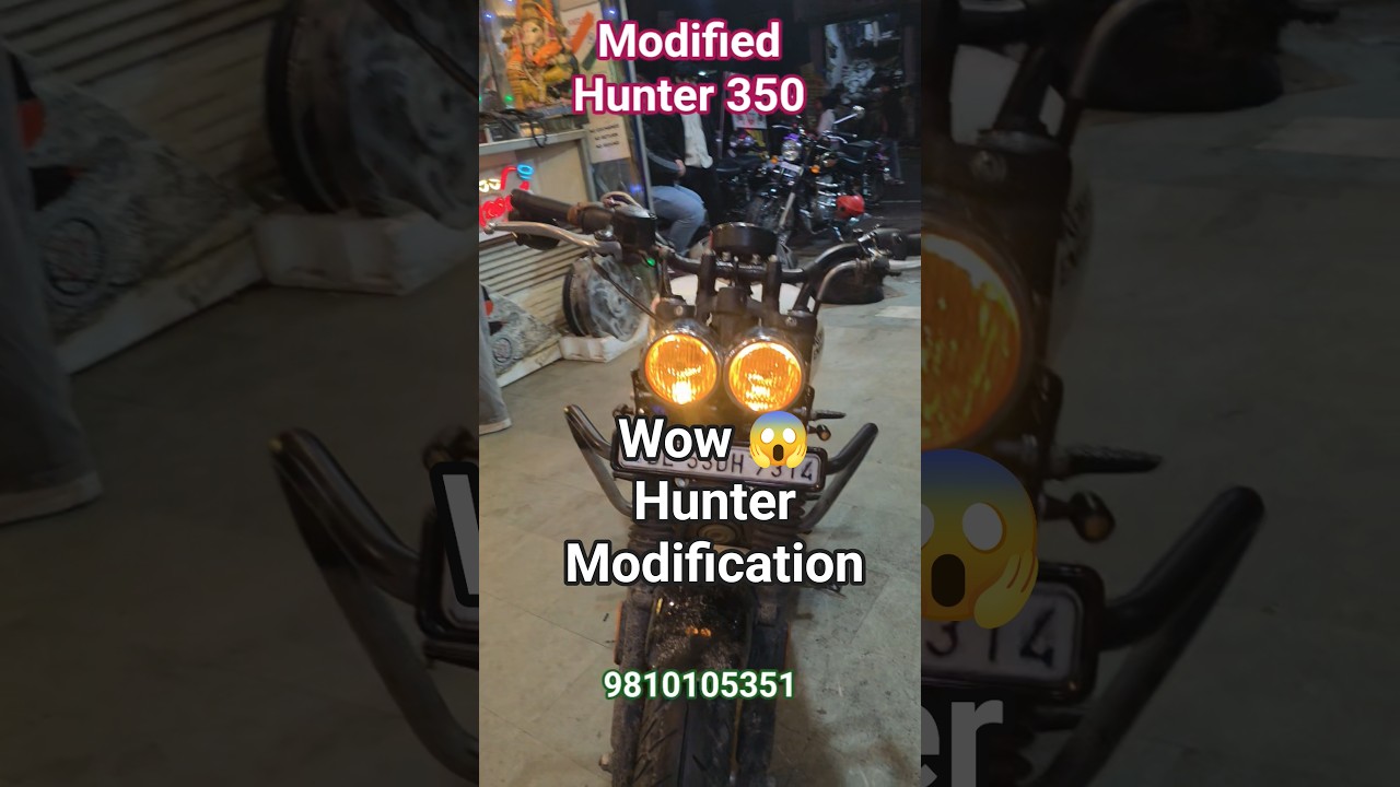 Modified Hunter 350 | Royal Enfield Hunter Modification | Hunter Accessories | 