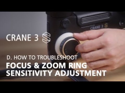 Zhiyun Crane 3S OFFICIAL tutorials D3 focus & zoom ring sensitivity adjustment