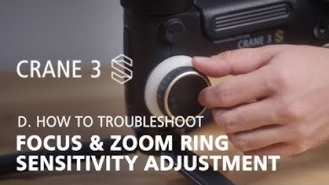 Zhiyun Crane 3S OFFICIAL tutorials D3 focus & zoom ring sensitivity adjustment