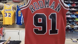 mitchell and ness rodman jersey