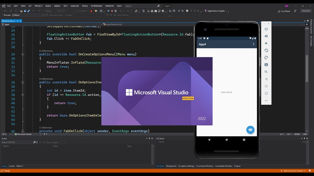 Android Visual Studio 2022 Preview 2 Is Now Available With New Icons ...