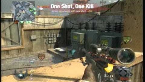 X BLaZY FLaM3 X ;: Black Ops sniper Montage  * AFTER PATCH *