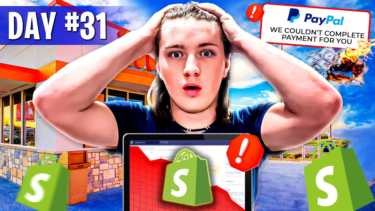 My SHOPIFY STORE taken DOWN! Everything Goes Wrong! (365 Days Survival Challenge)