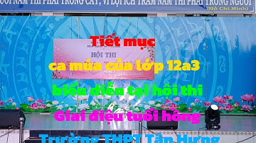 Tiết mục hội thi tiếng hát giai điệu tuổi hồng của lớp 12a3 biểu diễn|| Châu Ngọc vlog & bonsai