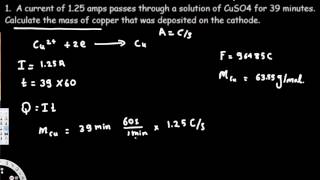 Electrochemistry Review - Cell Potential & Notation, Redox Half Reactions, Nernst Equation #1