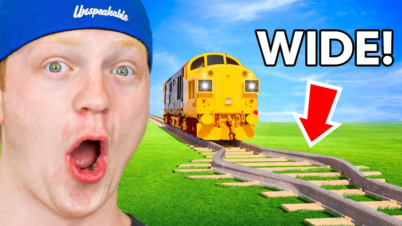 300 MPH Train vs Broken Tracks!