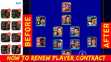 HOW TO RENEW PLAYERS CONTRACT IN eFOOTBALL MOBILE