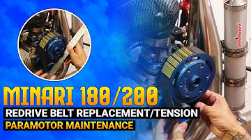 Minari 180/200 | Moster 185 | Redrive Belt Replacement/Tension - Paramotor Maintenance