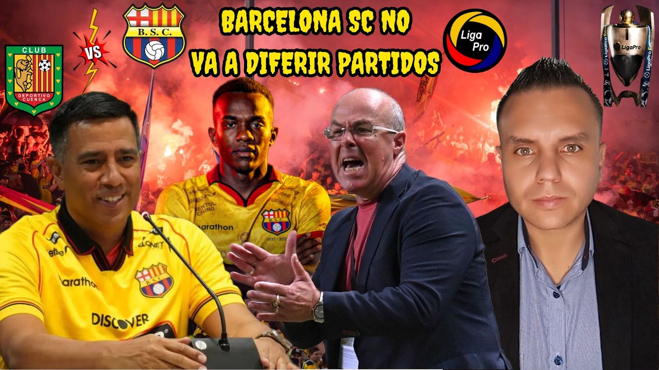 #ENVIVO🟡⚫🔴CÉSAR FARÍAS PUEDE SER SUSPENDIDO POR #CONMEBOL | #BARCELONASC NO VA A DIFERIR PARTIDOS⚽🎙️