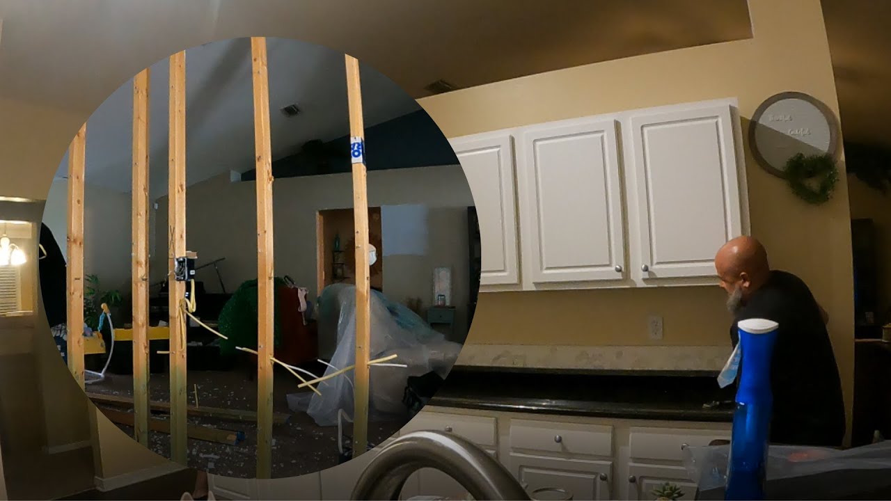 Demo Day Kitchen Remodel (Part 1) nonload bearing wall removal DIY